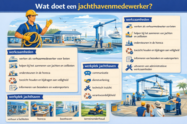 Alles over het beroep jachthavenmedewerker Wat doet een jachthavenmedewerker